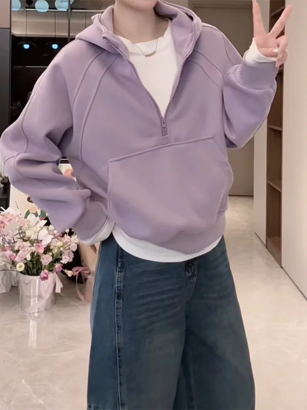 Spring Early Zip up Hoodie Women's Loose Fit Comfortable Lazy Style Oversize Hooded Sweatshirt Korean Version Long Sleeve T-S...
Spring Early Zip up Hoodie Women's Loose Fit Comfortable Lazy Style Oversize Hooded Sweatshirt Korean Version Long Sleeve T-S...