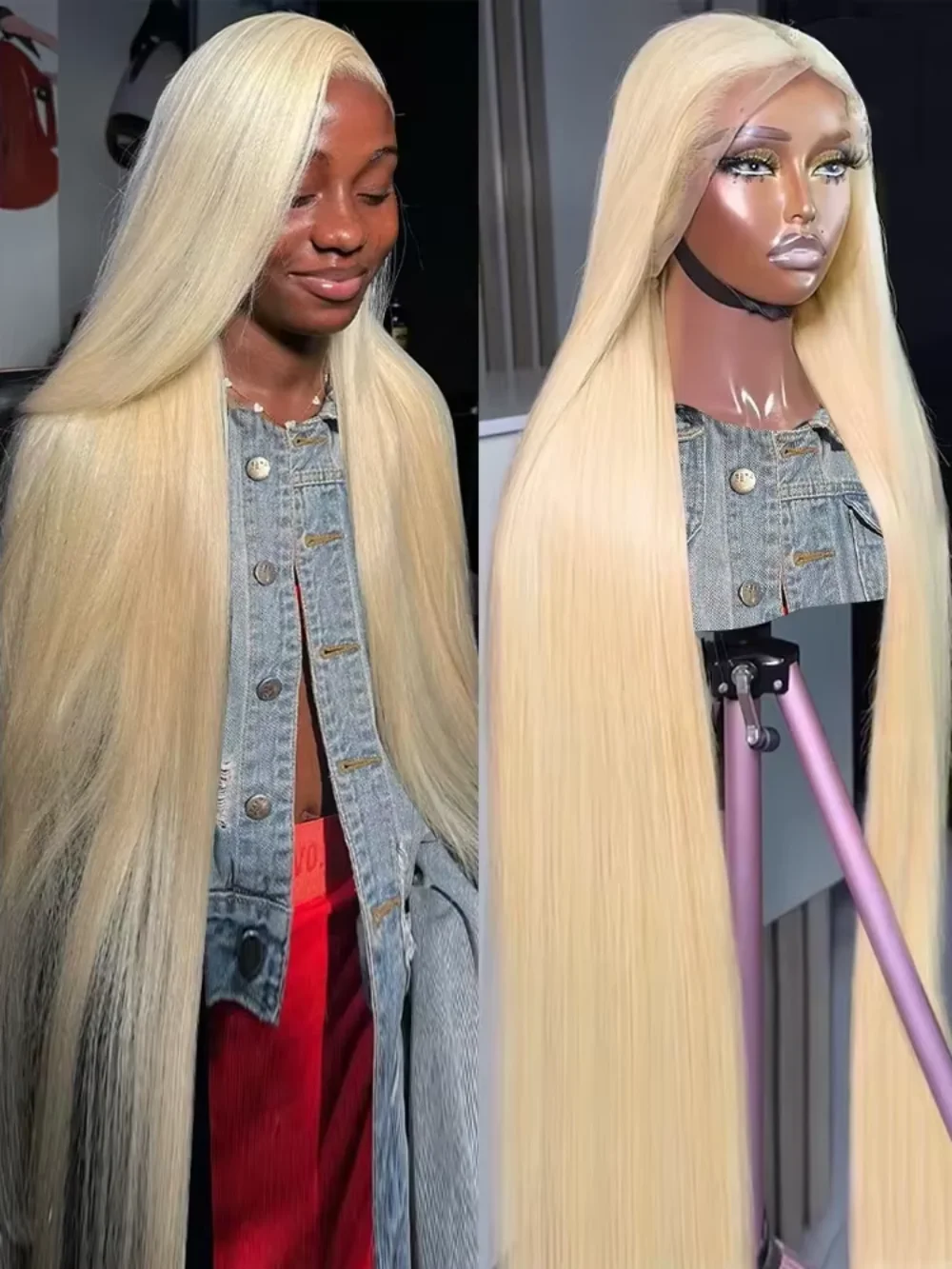 200 Density 46 50 Inch Straight 613 Blonde 13x6 Hd Lace Front Human Hair Wigs 13x4 Transparent Lace Frontal Brazilian Remy Wig
200 Density 46 50 Inch Straight 613 Blonde 13x6 Hd Lace Front Human Hair Wigs 13x4 Transparent Lace Frontal Brazilian Remy Wig