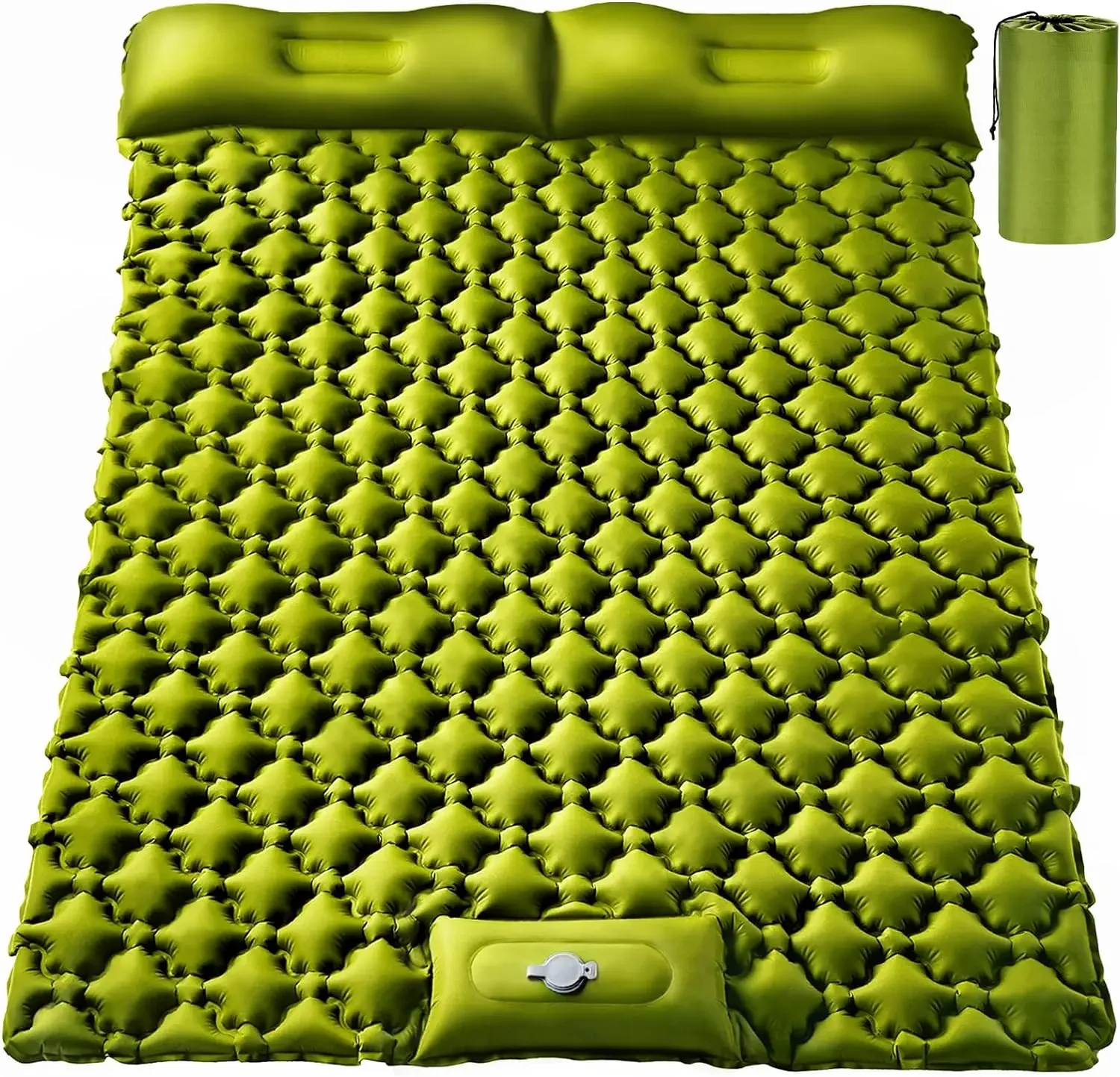 Camping Air Matt Double Sleeping Pad Inflatable Air Mat with Pillow Air Mattress Nature Hike Waterproof Folding Sleeping Mat 
Camping Air Matt Double Sleeping Pad Inflatable Air Mat with Pillow Air Mattress Nature Hike Waterproof Folding Sleeping Mat