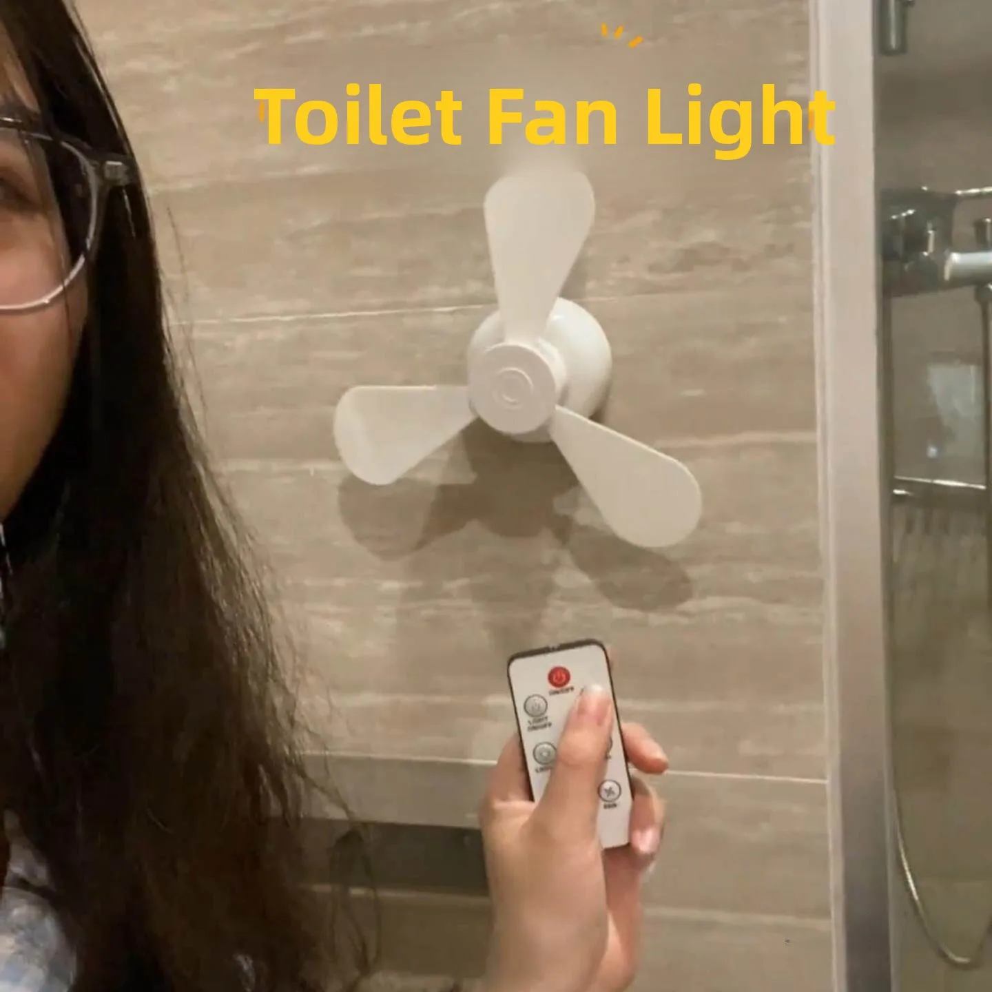 Bathroom Wall-Mounted Silent Fan Light USB Rechargeable Plastic Hanging Fan for Office Use with Remote Control All-Year ...
Bathroom Wall-Mounted Silent Fan Light USB Rechargeable Plastic Hanging Fan for Office Use with Remote Control All-Year ...