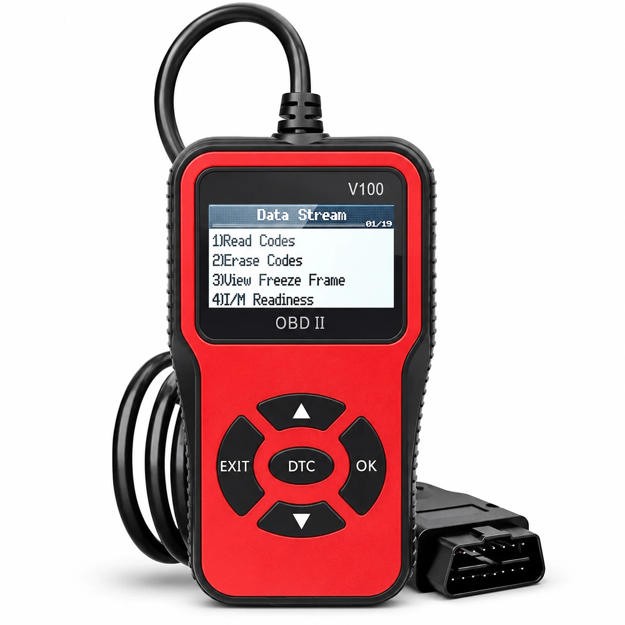 V100 Automotive Code Reader OBDII Scanner Engine Diagnostic Tool with Battery Voltage Test Function
V100 Automotive Code Reader OBDII Scanner Engine Diagnostic Tool with Battery Voltage Test Function