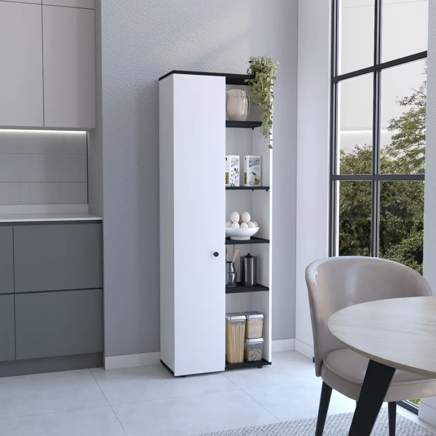 Hoyt Kitchen Pantry Storage Cabinet With and Five Interior and Exterior Shelves
Hoyt Kitchen Pantry Storage Cabinet With and Five Interior and Exterior Shelves