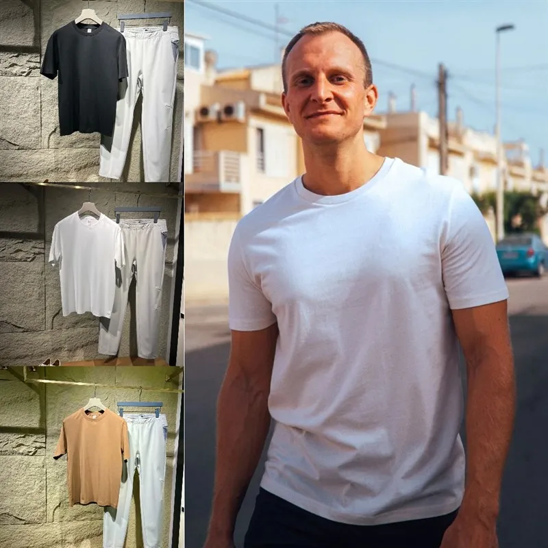 Футболка с круглым вырезом и перекрестным узором, летняя, дышащая, комфортная, однотонная, базовый слой, топ
Футболка с круглым вырезом и перекрестным узором, летняя, дышащая, комфортная, однотонная, базовый слой, топ