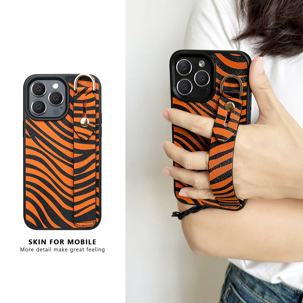 Fashion Zebra Pattern Wrist With Leather Bracket Mobile Phone Case For iPhone 14 13 12 Pro Max Cover
Fashion Zebra Pattern Wrist With Leather Bracket Mobile Phone Case For iPhone 14 13 12 Pro Max Cover