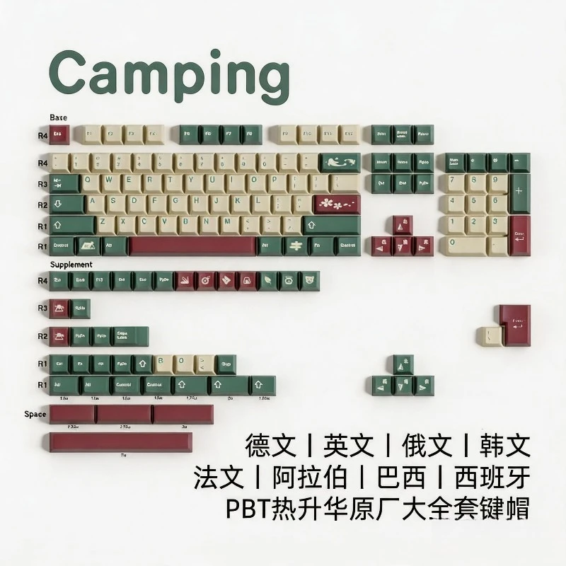 Spring Camping Theme Keycaps Set Customized PBT Sublimation Cherry Profile Keyboard Cap Gaming Mechanical Keyboard Accessories
Spring Camping Theme Keycaps Set Customized PBT Sublimation Cherry Profile Keyboard Cap Gaming Mechanical Keyboard Accessories