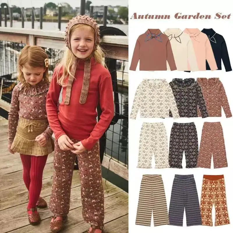 Детская футболка 25, осенняя MP милая футболка для девочек с воротником-бабочкой и кружевной отделкой, базовый слой из чистого хлопка, теплый вязаный комплект длинных брюк
Детская футболка 25, осенняя MP милая футболка для девочек с воротником-бабочкой и кружевной отделкой, базовый слой из чистого хлопка, теплый вязаный комплект длинных брюк