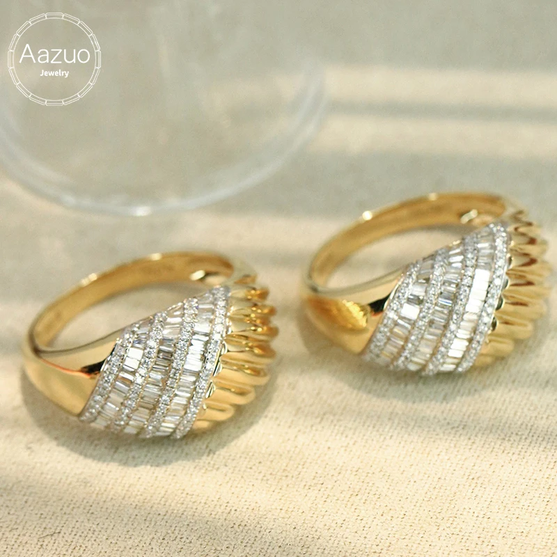 Aazuo Vintage 18K Yellow Gold Diamond Ring Set Fashion Jewelry for Women And Girls Perfect for Special Occasions
Aazuo Vintage 18K Yellow Gold Diamond Ring Set Fashion Jewelry for Women And Girls Perfect for Special Occasions