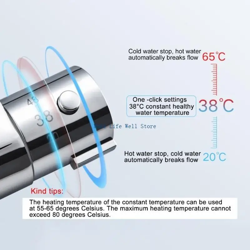 Wall Mounted Thermostatic Shower Faucet 28cm Intelligent Temperature Regulation
Wall Mounted Thermostatic Shower Faucet 28cm Intelligent Temperature Regulation