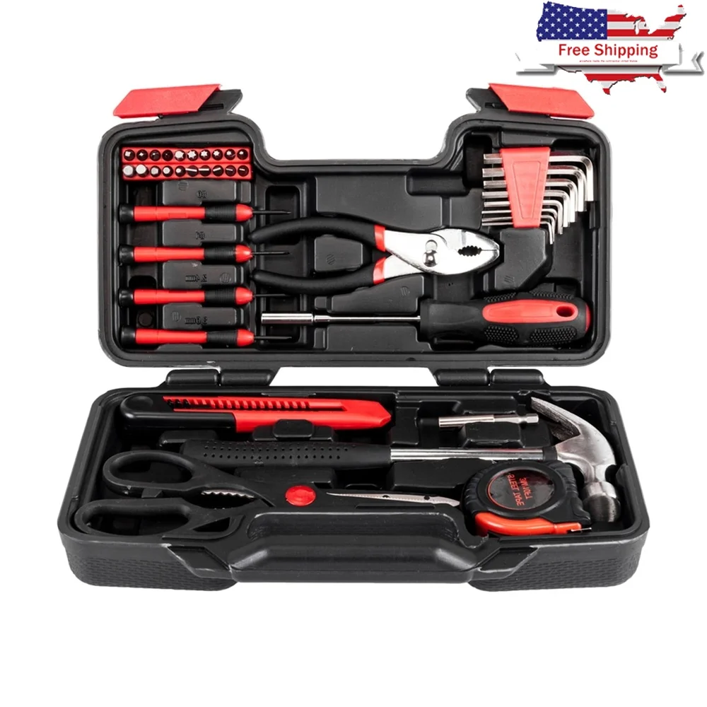 39 шт. домашний набор инструментов из углеродистой стали, прочный набор инструментов, сверхмощный чехол, идеальные ремонтные мастерские, использование в гараже
39 шт. домашний набор инструментов из углеродистой стали, прочный набор инструментов, сверхмощный чехол, идеальные ремонтные мастерские, использование в гараже