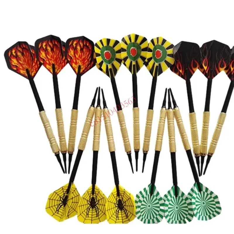 15Pieces Soft Plastic Tip Iron Nickel Plated Shaft Plastic Flight with Soft Tips 448C
15Pieces Soft Plastic Tip Iron Nickel Plated Shaft Plastic Flight with Soft Tips 448C