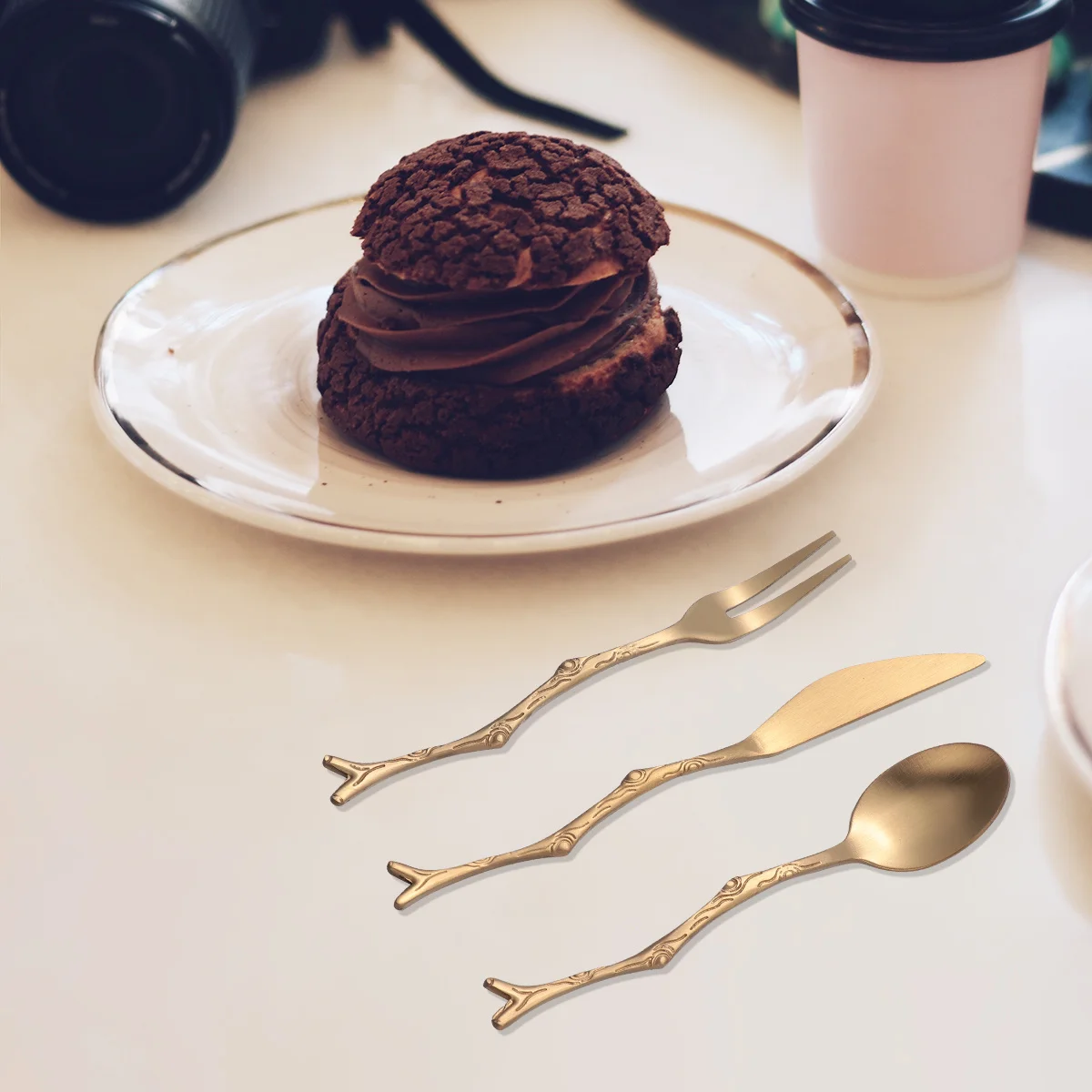 3pcs Stainless Steel Vintage Branches Style Fork Spoon Set For Dessert Fruit Coffee Home Restaurant Use Kitchen
3pcs Stainless Steel Vintage Branches Style Fork Spoon Set For Dessert Fruit Coffee Home Restaurant Use Kitchen