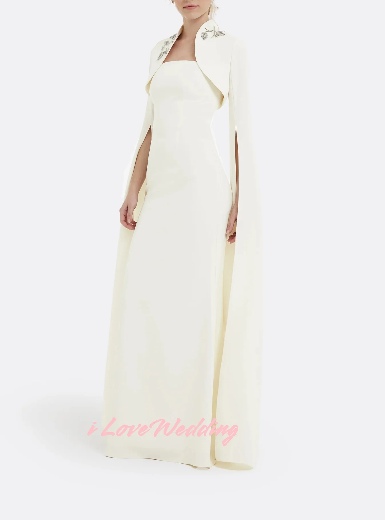 White Strapless Evening Dresses 2025 Satin Shawl Beaded Mermaid Pleated Floor Length Dresses for Special Occasions Customized
White Strapless Evening Dresses 2025 Satin Shawl Beaded Mermaid Pleated Floor Length Dresses for Special Occasions Customized