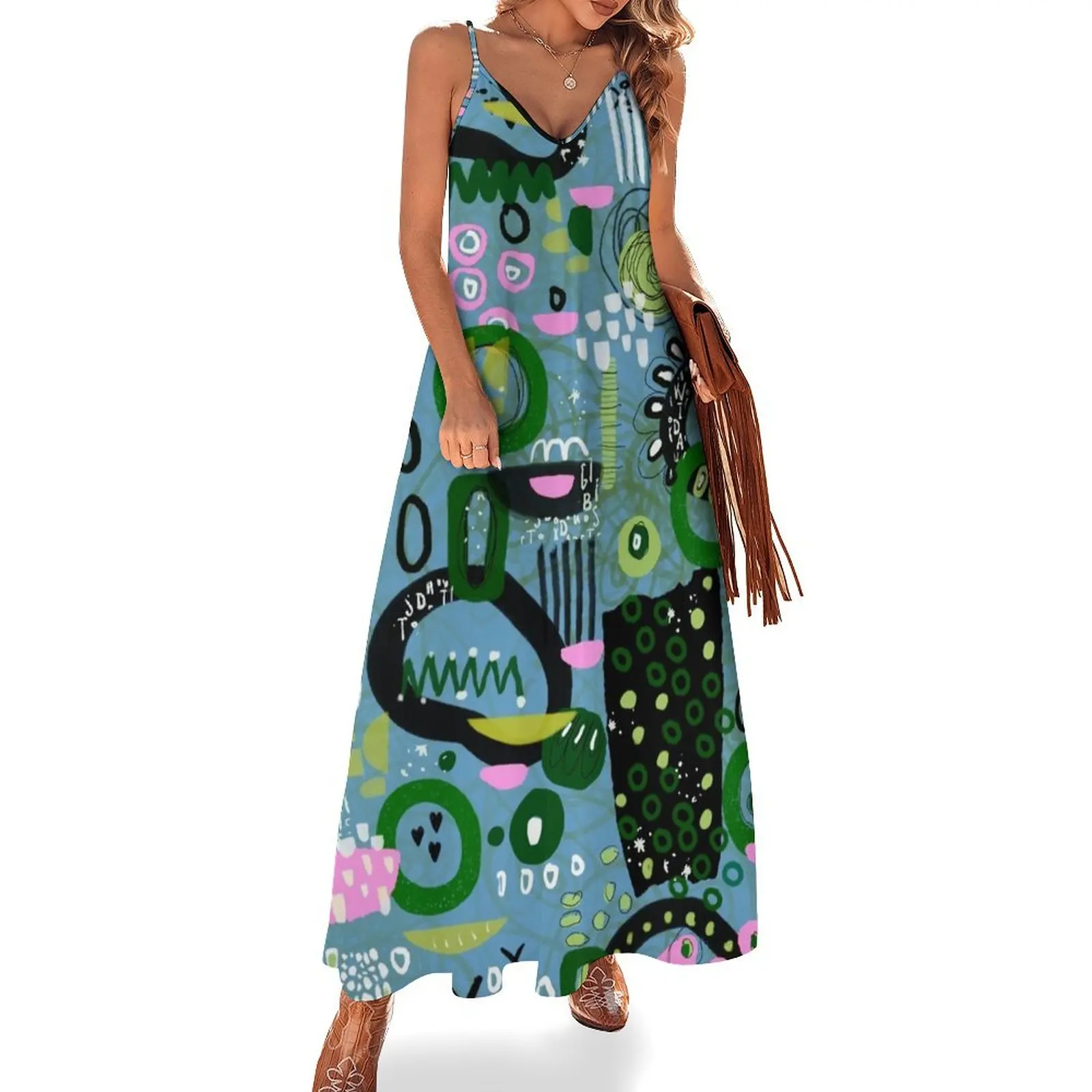 Blue Spring Bash Sleeveless Long Dress dresses with long sleeves women's evening dresses prom dress 2025 Dress
Blue Spring Bash Sleeveless Long Dress dresses with long sleeves women's evening dresses prom dress 2025 Dress