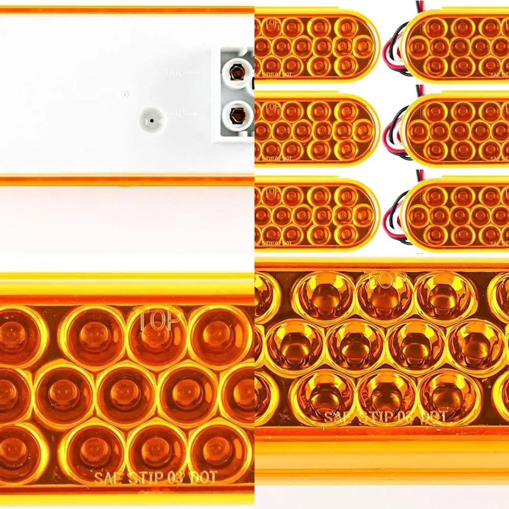 Янтарный 6-дюймовый овальный 24 светодиодный сигнал прицепа, средний поворот, стоп, поворотный хвост, средний индикатор корабля, сертифицированный DOT/SAE, IP67, водонепроницаемая головная боль
Янтарный 6-дюймовый овальный 24 светодиодный сигнал прицепа, средний поворот, стоп, поворотный хвост, средний индикатор корабля, сертифицированный DOT/SAE, IP67, водонепроницаемая головная боль