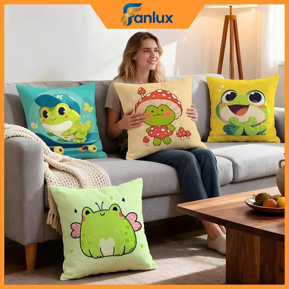 Animal cute frog Cushion Cover 4Pcs Decorative Covers Soft Cushion Case for Sofa Couch Decor 40x40 45x45 Pillowcases
Animal cute frog Cushion Cover 4Pcs Decorative Covers Soft Cushion Case for Sofa Couch Decor 40x40 45x45 Pillowcases