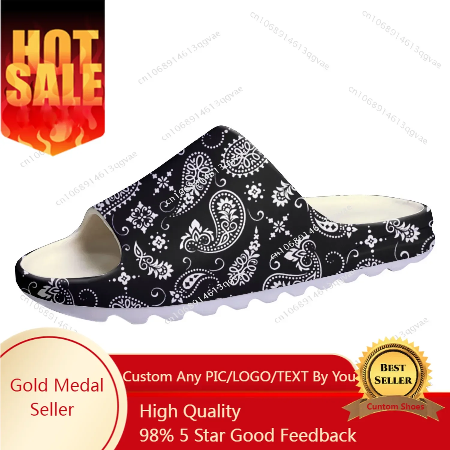 Paisley Print Gifts Soft Sole Sllipers Home Clogs Customized Water Shoes Mens Womens Teenager Stepping on Shit Bathroom Sandals
Paisley Print Gifts Soft Sole Sllipers Home Clogs Customized Water Shoes Mens Womens Teenager Stepping on Shit Bathroom Sandals