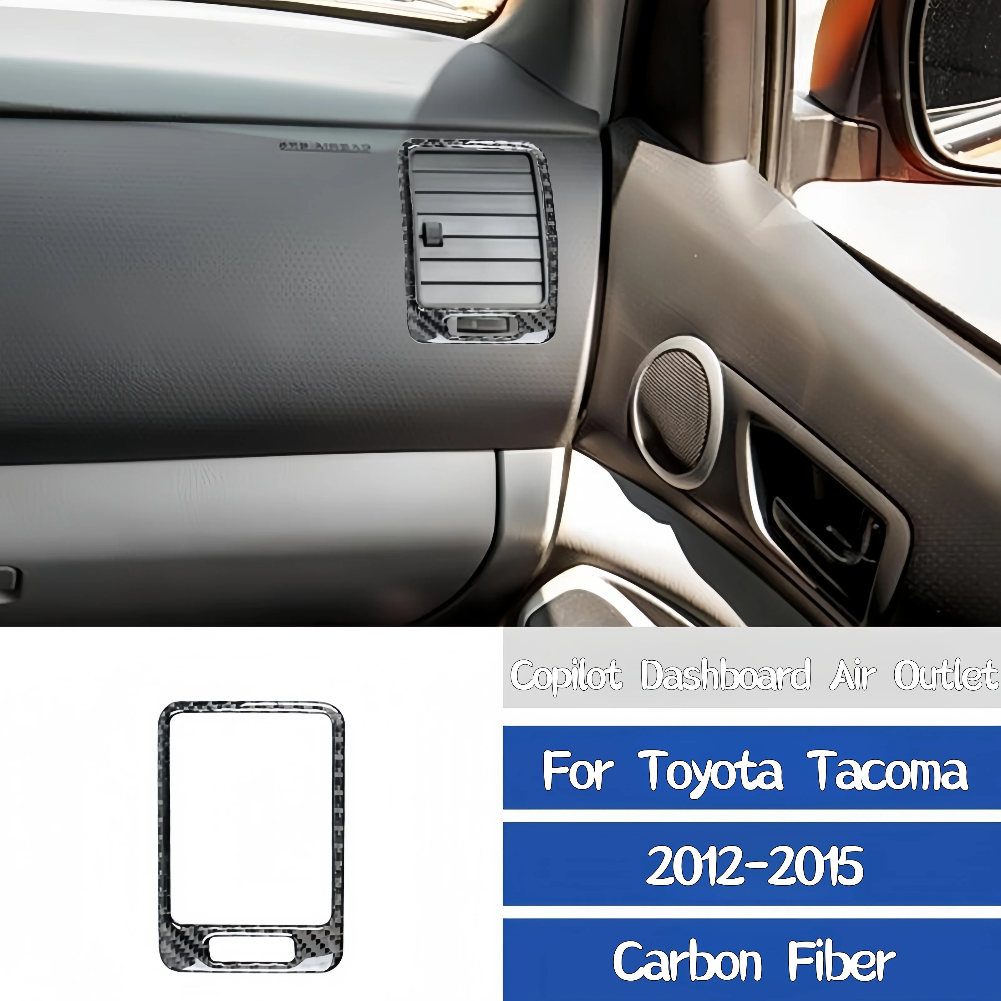 For Toyota Tacoma 2012-2015 Carbon Fiber Car Copilot Dashboard Air Vent Frame Trim Cover Decoration Sticker Interior Accessories
For Toyota Tacoma 2012-2015 Carbon Fiber Car Copilot Dashboard Air Vent Frame Trim Cover Decoration Sticker Interior Accessories