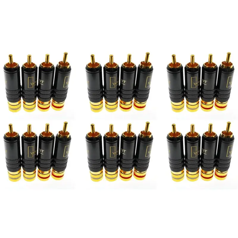 FFYY-24X WBT-0144 Gold Plated For RCA Plug For RCA Plug-In Type AV Audio And Video Plug Video Plug Connector
FFYY-24X WBT-0144 Gold Plated For RCA Plug For RCA Plug-In Type AV Audio And Video Plug Video Plug Connector