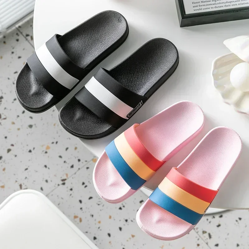 Fashion Summer Women Slipper Indoor Casual Men Flip Flop Bathroom Non-Slip Stripes Slides Soft Flat Sandals Shoes
Fashion Summer Women Slipper Indoor Casual Men Flip Flop Bathroom Non-Slip Stripes Slides Soft Flat Sandals Shoes