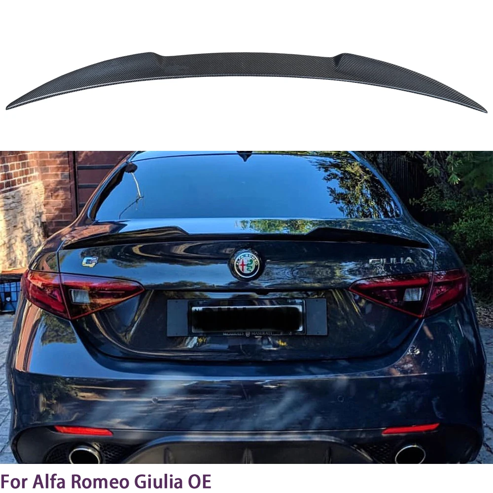 For Alfa Romeo Giulia 952 OE Style Carbon Fiber Rear Spoiler Trunk Wing 2015-2023
For Alfa Romeo Giulia 952 OE Style Carbon Fiber Rear Spoiler Trunk Wing 2015-2023