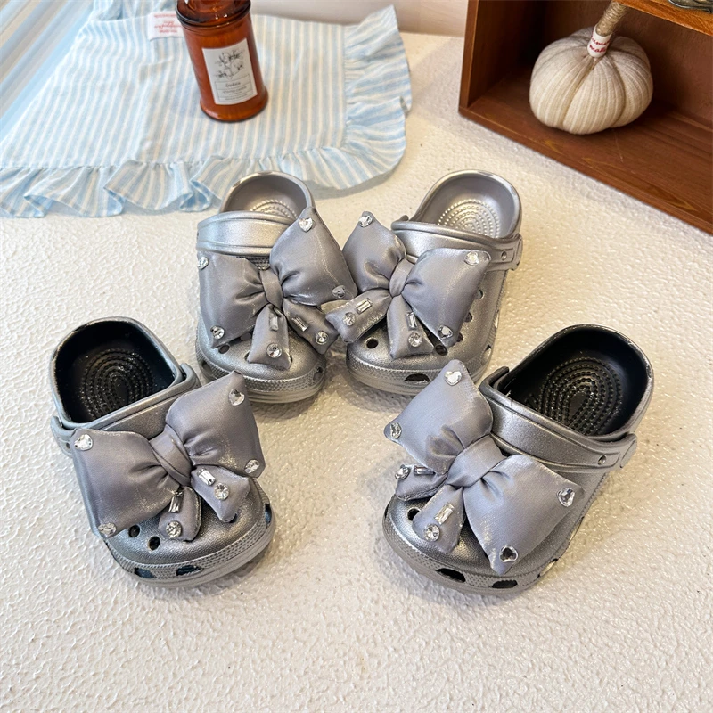 Mumoresip Girls Breathable Slippers Summer Rhinestone Bow Children Causal Shoes Outdoor Non-slip Kids Beach Platform Slippers
Mumoresip Girls Breathable Slippers Summer Rhinestone Bow Children Causal Shoes Outdoor Non-slip Kids Beach Platform Slippers