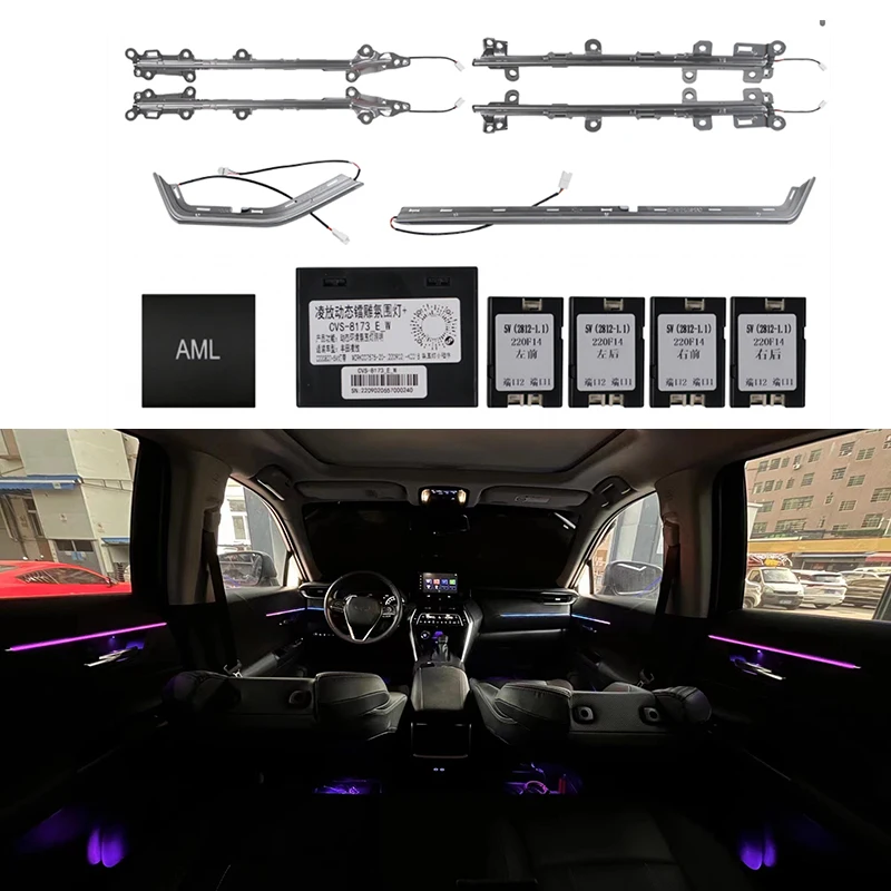Динамическая железная дорога для Toyota Harrier Venza 2022 2023, железная полоса, лазерная резьба, светящаяся Декоративная полоса
Динамическая железная дорога для Toyota Harrier Venza 2022 2023, железная полоса, лазерная резьба, светящаяся Декоративная полоса