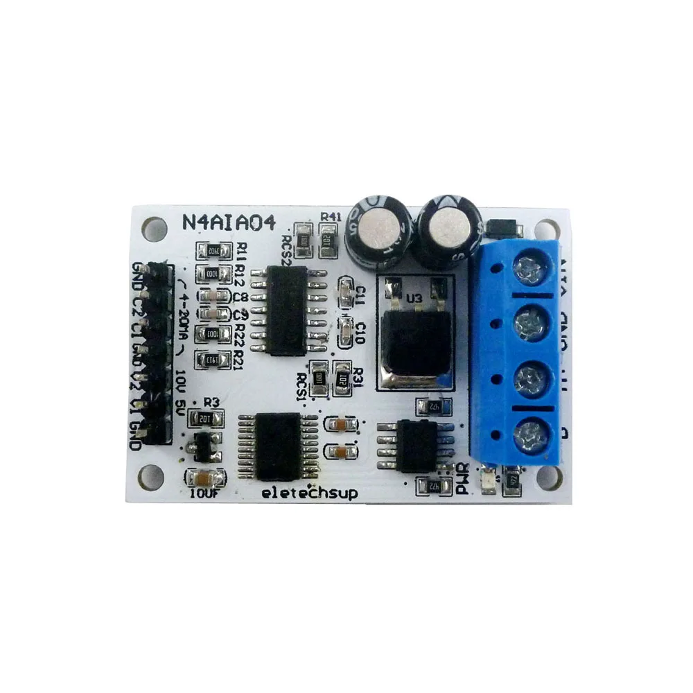4CH DC 12V 4-20mA 0-5V 0-10V Voltage Signal Acquisition RS485 Modbus RTU Module for PLC Current Transmitter Measuring Instrument
4CH DC 12V 4-20mA 0-5V 0-10V Voltage Signal Acquisition RS485 Modbus RTU Module for PLC Current Transmitter Measuring Instrument