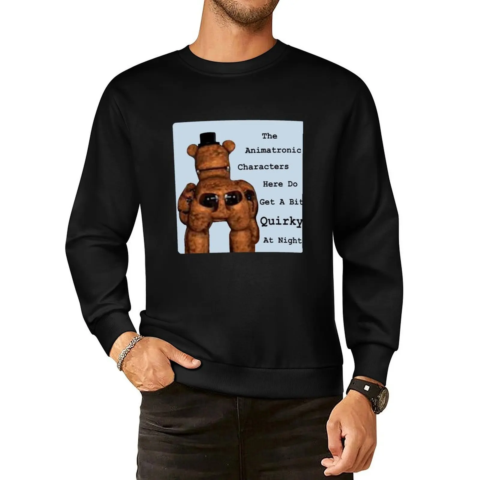 Quirky Animatronics Pullover Hoodie mens designer clothes mens clothes aesthetic clothing male clothes sweatshirt for men
Quirky Animatronics Pullover Hoodie mens designer clothes mens clothes aesthetic clothing male clothes sweatshirt for men