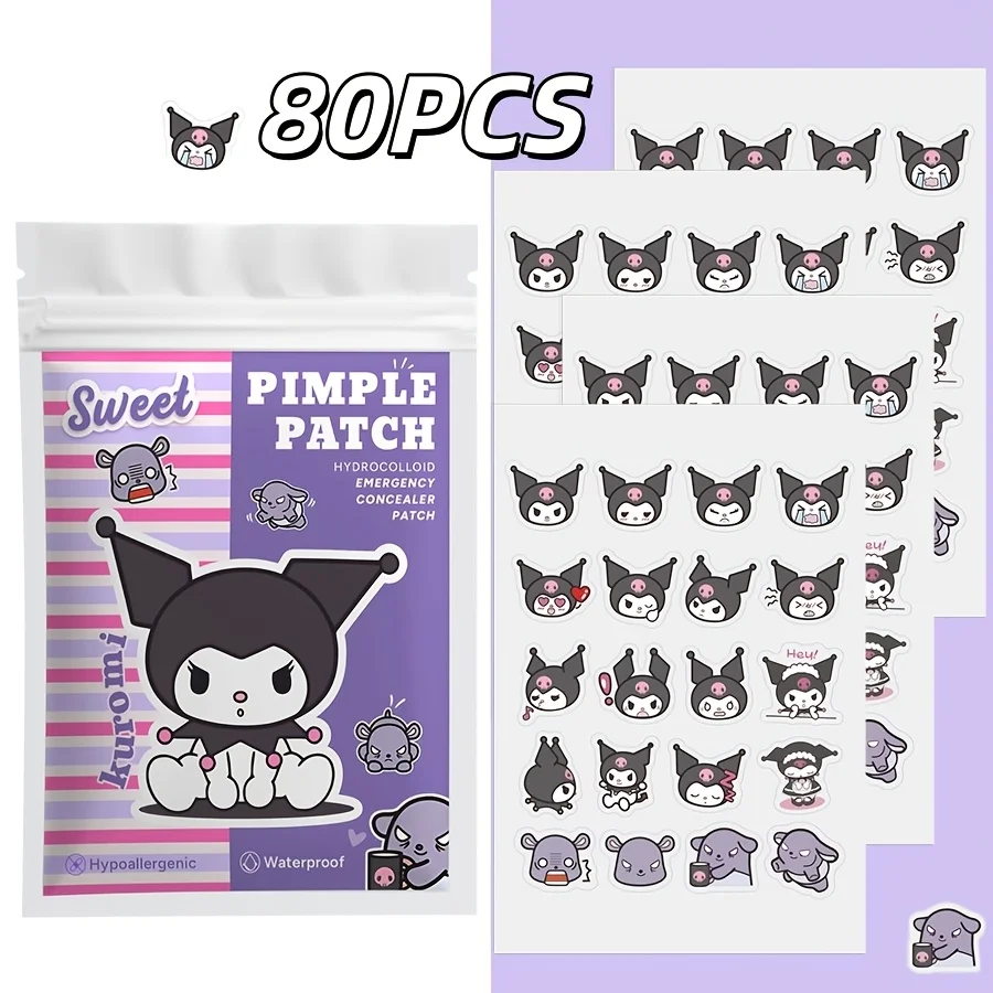 80PCS Kuromi Acne Patch offers a light,breathable and comfortable covering effect,effectively concealing blemishes and acne
80PCS Kuromi Acne Patch offers a light,breathable and comfortable covering effect,effectively concealing blemishes and acne