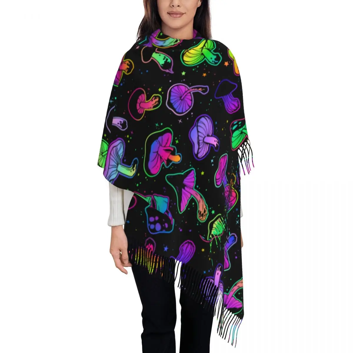 Psychedelic Mushrooms Shawl Wrap for Women Warm Long Soft Scarf Colorful Pashminas Shawl Scarves
Psychedelic Mushrooms Shawl Wrap for Women Warm Long Soft Scarf Colorful Pashminas Shawl Scarves