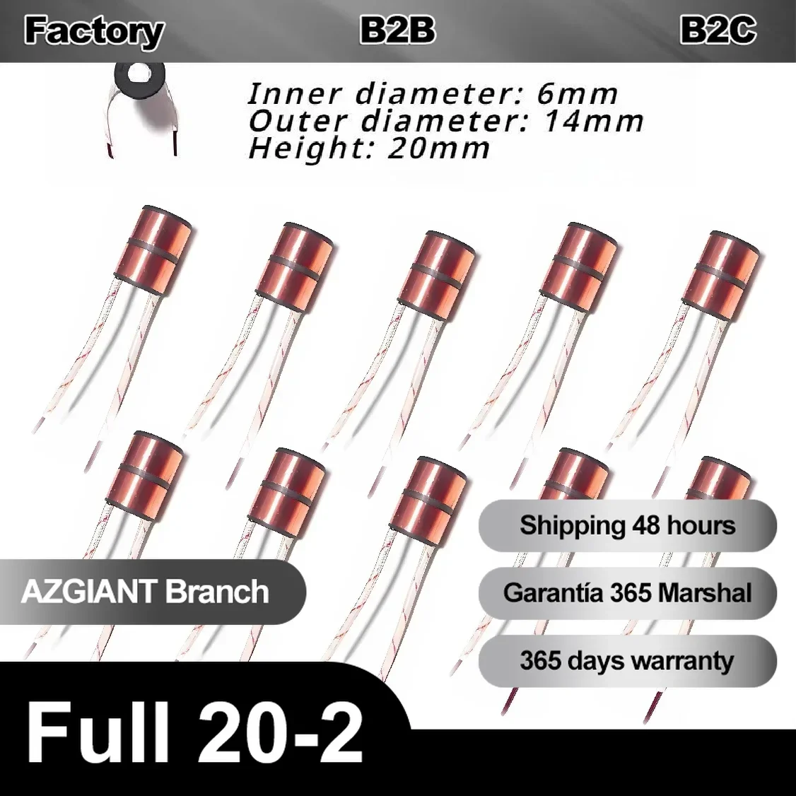 10pcs Car Actuator Universal for Toyota Generator Collector Copper Head Slip Rings 6*14*20
10pcs Car Actuator Universal for Toyota Generator Collector Copper Head Slip Rings 6*14*20