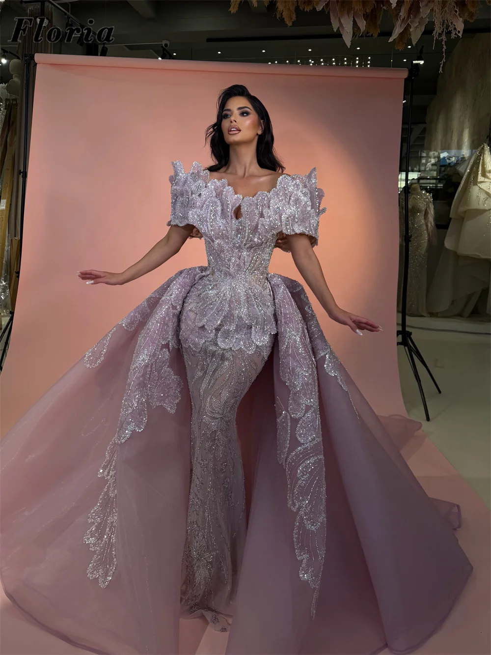 New 2026 Pink 3D Flowers Beaded Evening Dresses With Long Train Prom Dress Customized Cocktail Party Gowns Vestidos De Cóctel
New 2026 Pink 3D Flowers Beaded Evening Dresses With Long Train Prom Dress Customized Cocktail Party Gowns Vestidos De Cóctel
