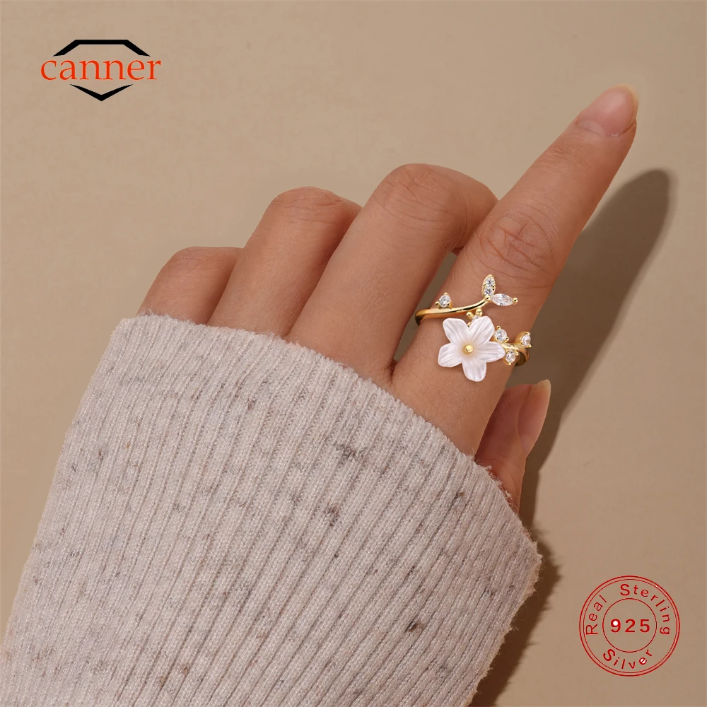 CANNER 925 Sterling Silver Luxury Flower Horse Eye Geometric Zircon Open Ring For Women INS Minimalism Ring Jewelry Party Gift
CANNER 925 Sterling Silver Luxury Flower Horse Eye Geometric Zircon Open Ring For Women INS Minimalism Ring Jewelry Party Gift