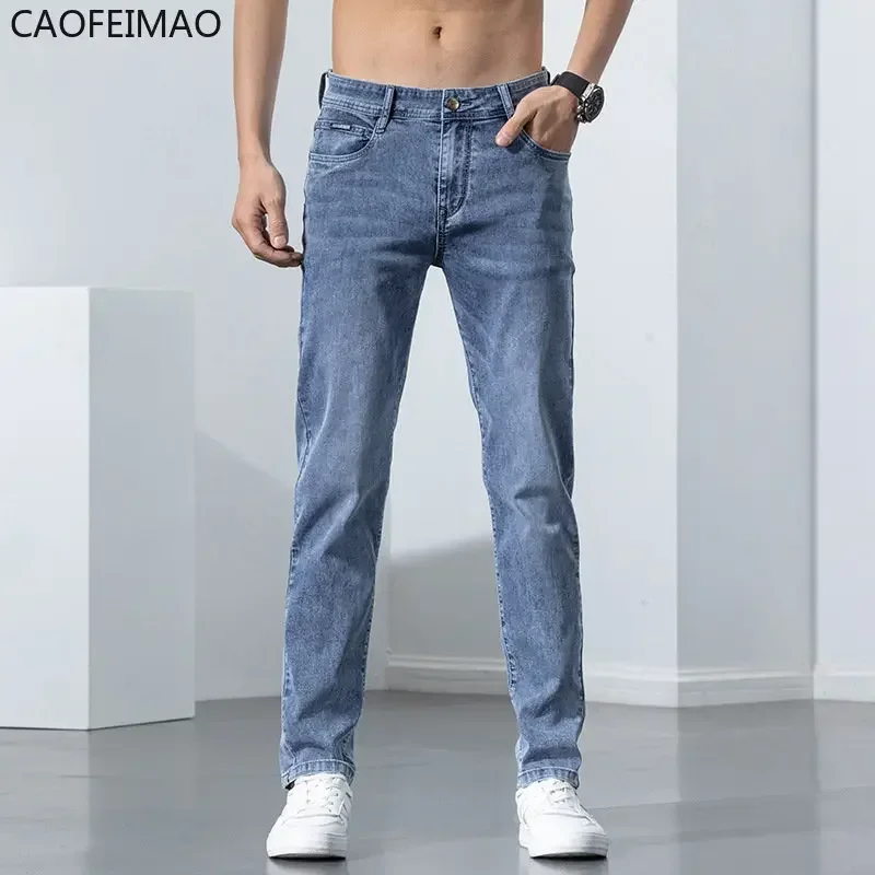 2025 Caofeimao New Men's Stretch Skinny Jeans New Spring Fashion Casual Cotton Denim Slim Fit Pants Male Trousers
2025 Caofeimao New Men's Stretch Skinny Jeans New Spring Fashion Casual Cotton Denim Slim Fit Pants Male Trousers