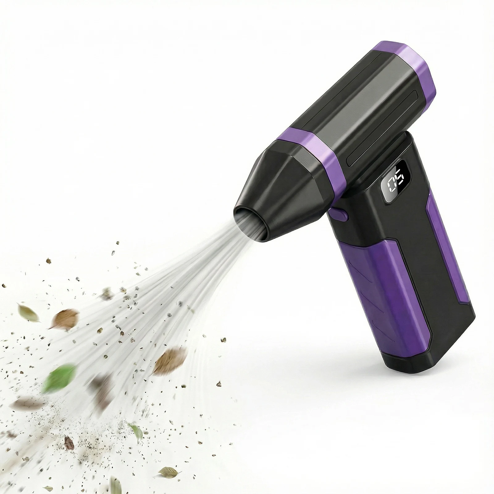 Mini Turbo Fan 6000mAh Screen Display Violent Fan for Home Computer Car (Purple)
Mini Turbo Fan 6000mAh Screen Display Violent Fan for Home Computer Car (Purple)