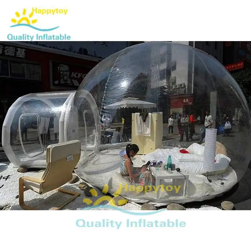 Transparent Inflatable Crystal Bubble Tent / Inflatable Bubble Dome Tent With Tunnel
Transparent Inflatable Crystal Bubble Tent / Inflatable Bubble Dome Tent With Tunnel