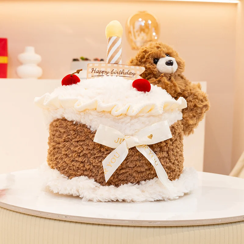 Simulation Cake Bear Adorable Soft Brown Bear Kawaii Stuffed Animal Cute Snack Plushies Doll Baby Sleeping Pillow for Girls Gift
Simulation Cake Bear Adorable Soft Brown Bear Kawaii Stuffed Animal Cute Snack Plushies Doll Baby Sleeping Pillow for Girls Gift