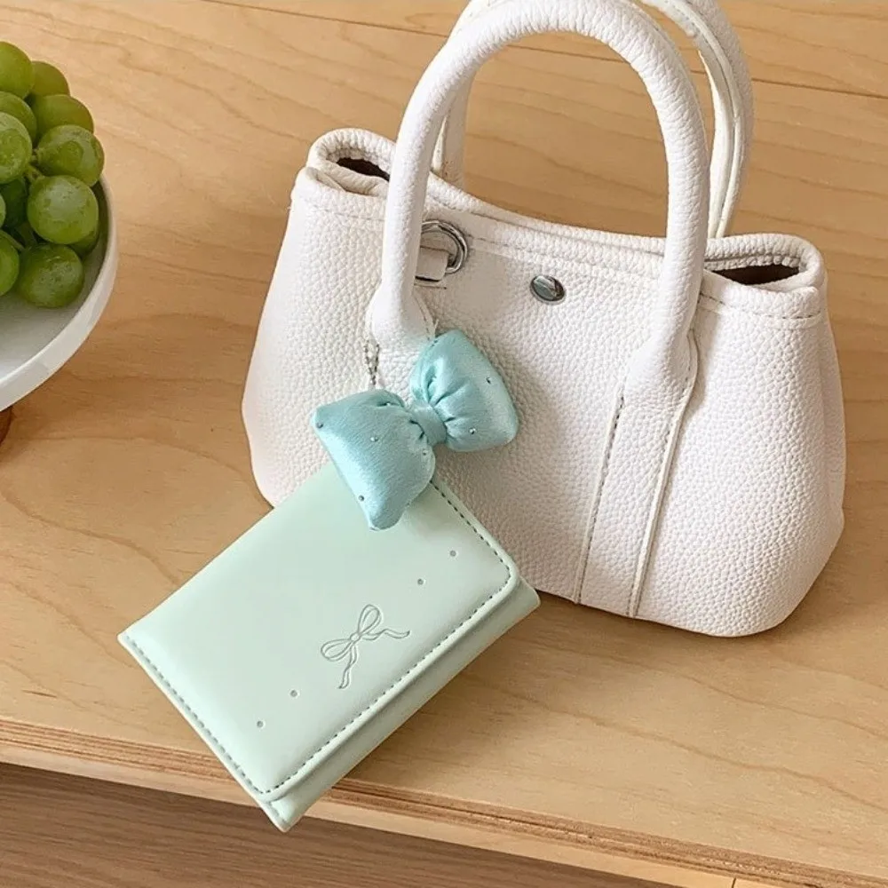 Sweet Pendant Bow Wallet Korean Style Foldable PU Leather Coin Purse Multi-functional Solid Color Mini Card Holder Girls
Sweet Pendant Bow Wallet Korean Style Foldable PU Leather Coin Purse Multi-functional Solid Color Mini Card Holder Girls