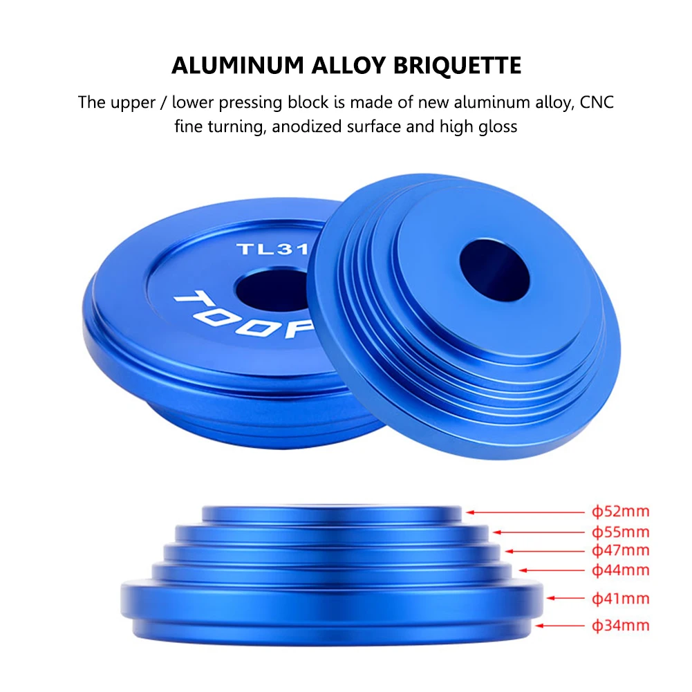 Bike Bearing Press Tool Aluminum Alloy BB Axis Frame Pressing Tool Stainless Steel Bearing Installer Tool Bicycle Accessories
Bike Bearing Press Tool Aluminum Alloy BB Axis Frame Pressing Tool Stainless Steel Bearing Installer Tool Bicycle Accessories