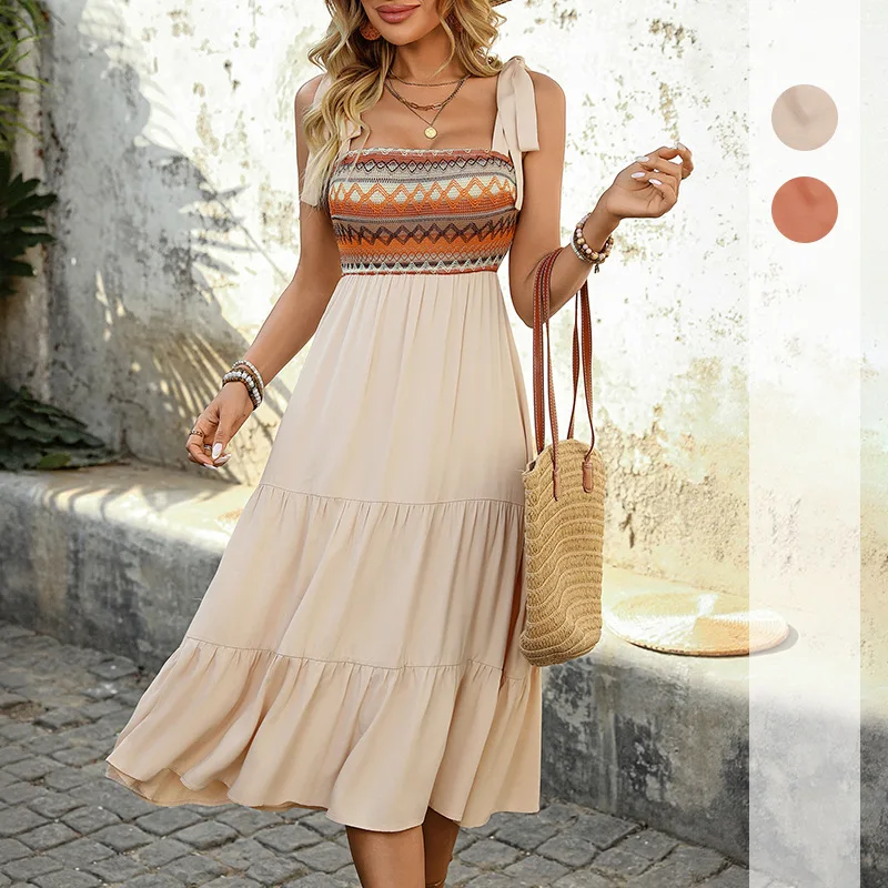 Women Summer Spaghetti Strap Midi Dresses,Woman Clothing,Casual Women's Dresses,Summer Clothes,Sundress
Women Summer Spaghetti Strap Midi Dresses,Woman Clothing,Casual Women's Dresses,Summer Clothes,Sundress