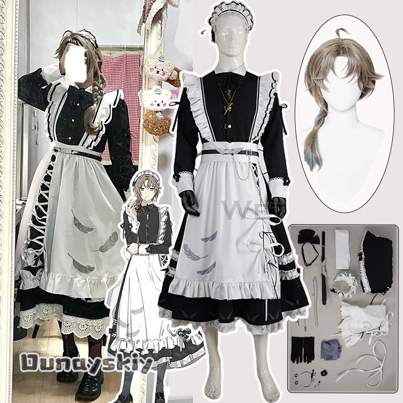 Vtuber Kanae Cosplay Costume Japanese Style Maid Outfit Black White Long Dress Lolita Unisex Men Women Anime Party Roleplay Suit
Vtuber Kanae Cosplay Costume Japanese Style Maid Outfit Black White Long Dress Lolita Unisex Men Women Anime Party Roleplay Suit