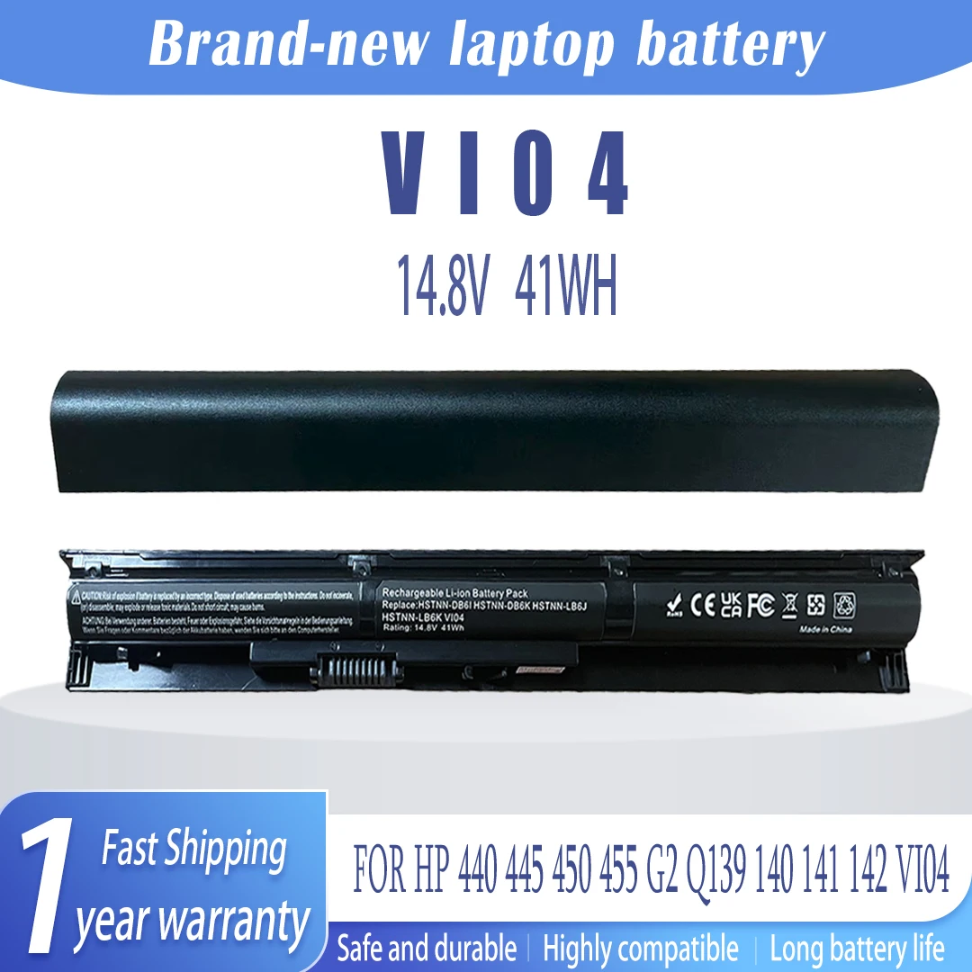 New for HP VI04 ProBook 440 445 455 G 2 450 ENVY 15-K104 K105 K106 TPN-Q139 Q140 Q141 VI04XL laptop battery
New for HP VI04 ProBook 440 445 455 G 2 450 ENVY 15-K104 K105 K106 TPN-Q139 Q140 Q141 VI04XL laptop battery