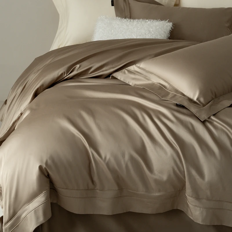 00-Tead Count Long-Staple Cotton Four-Piece Bedding Set Pure Cotton Gown Duvet Cover Bedding Accories
00-Tead Count Long-Staple Cotton Four-Piece Bedding Set Pure Cotton Gown Duvet Cover Bedding Accories
