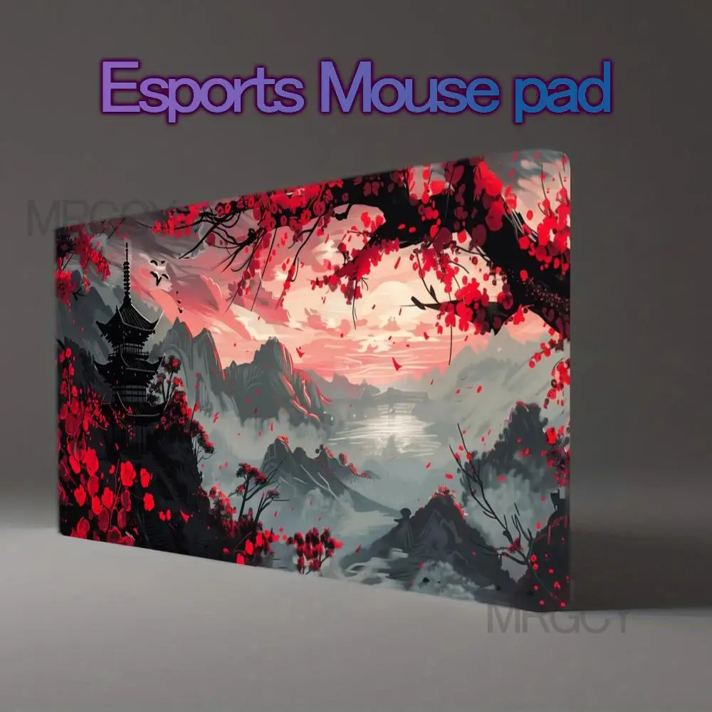 Японские чернила, цветы вишни, пейзажи, большой коврик для мыши, противоскользящий настольный коврик, аксессуары для ПК, клавиатура, коврик для мыши, красный
Японские чернила, цветы вишни, пейзажи, большой коврик для мыши, противоскользящий настольный коврик, аксессуары для ПК, клавиатура, коврик для мыши, красный