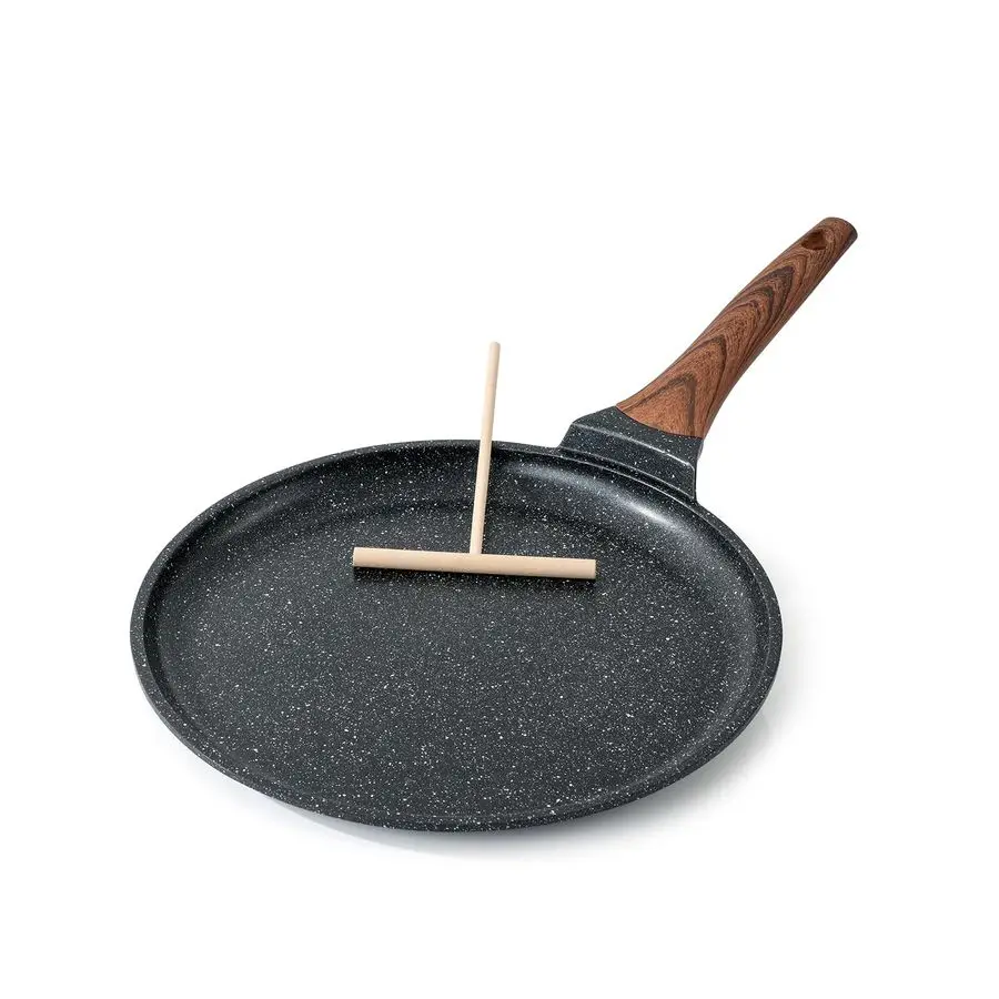 Crepe Pan Nonstick, 12 Inch Dosa Pan with Spreader, Granite Coating Comales Para Tortillas Pancake Pan, Flat Bottom for Stove To
Crepe Pan Nonstick, 12 Inch Dosa Pan with Spreader, Granite Coating Comales Para Tortillas Pancake Pan, Flat Bottom for Stove To
