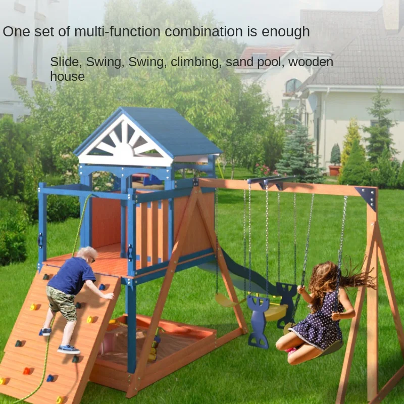 Outdoor Kindergarten Wooden Slide Children's Outdoor Solid Wood Swing Climbing Rock Combination Large Kindergarten Slide
Outdoor Kindergarten Wooden Slide Children's Outdoor Solid Wood Swing Climbing Rock Combination Large Kindergarten Slide