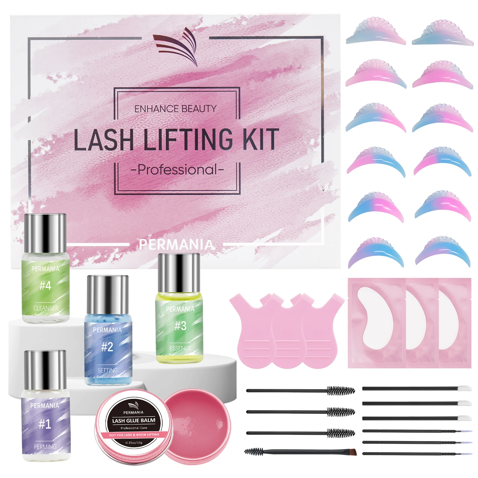 PERMANIA Brow Lift Perming Eyebrow Lifting Brow Lamination Kit With Cling Film Nutrition Keratin Perming Lotion For Home Use Kit 
PERMANIA Brow Lift Perming Eyebrow Lifting Brow Lamination Kit With Cling Film Nutrition Keratin Perming Lotion For Home Use Kit
