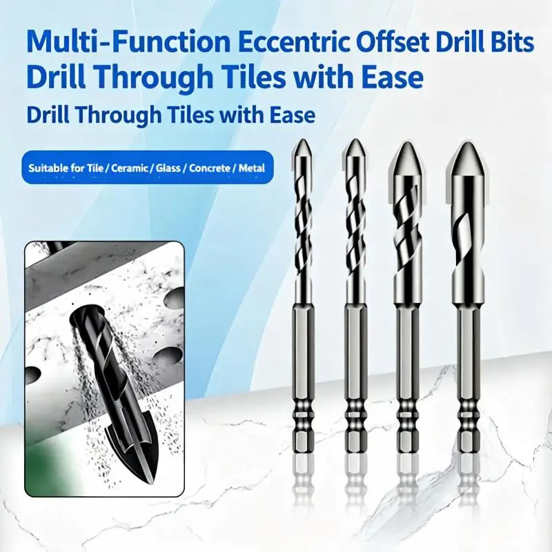 Hex Shank Eccentric Tungsten Steel Twist Drill Bits , Multi-Material Hole Drilling & Threading Drill Bits (6/8/10/12mm )
Hex Shank Eccentric Tungsten Steel Twist Drill Bits , Multi-Material Hole Drilling & Threading Drill Bits (6/8/10/12mm )