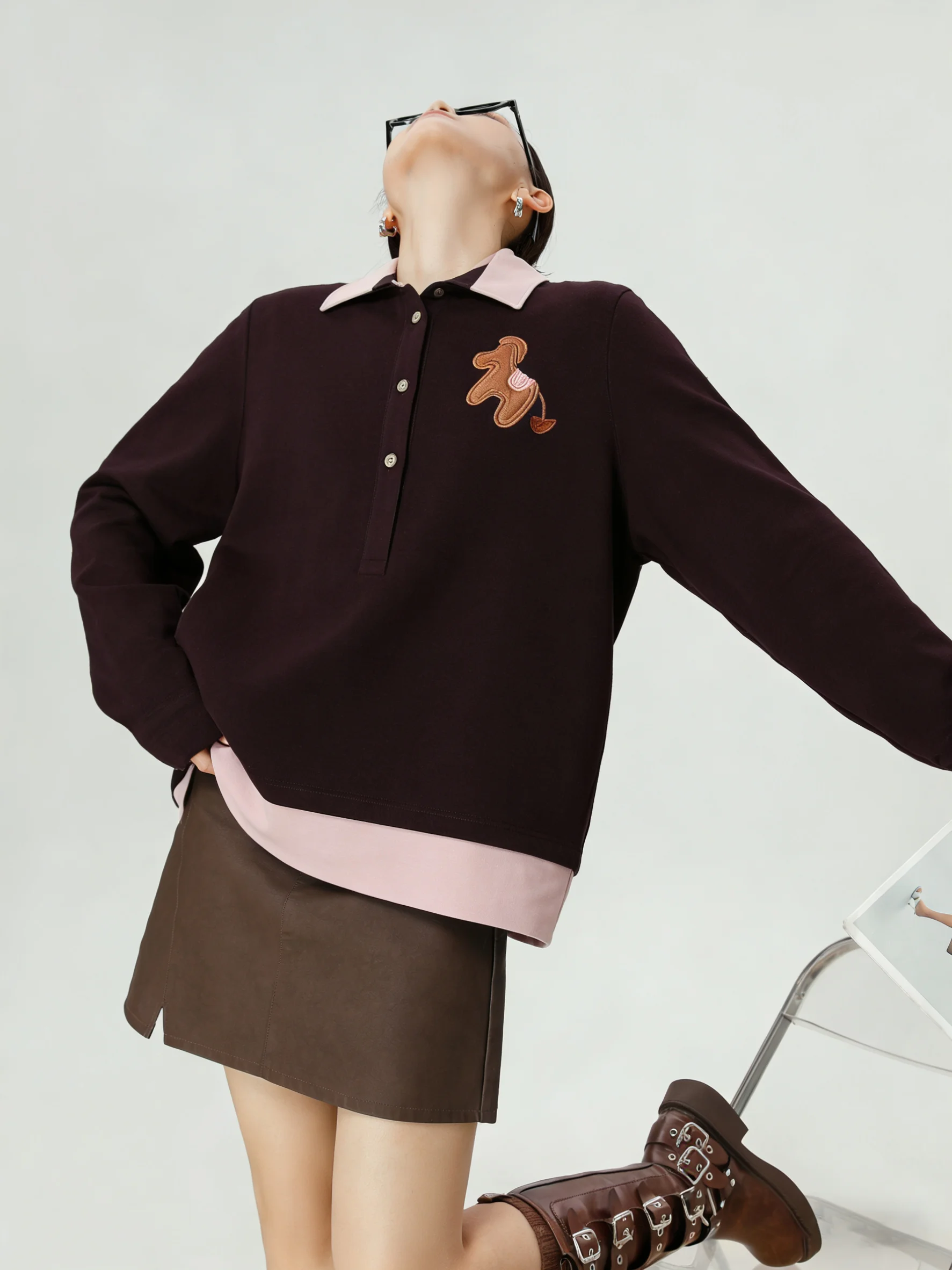 Khaki Pattern Ne Knitted Sweater Women's Spring New Sle Korean Matching Fake Two-Piece Patchwork Top
Khaki Pattern Ne Knitted Sweater Women's Spring New Sle Korean Matching Fake Two-Piece Patchwork Top