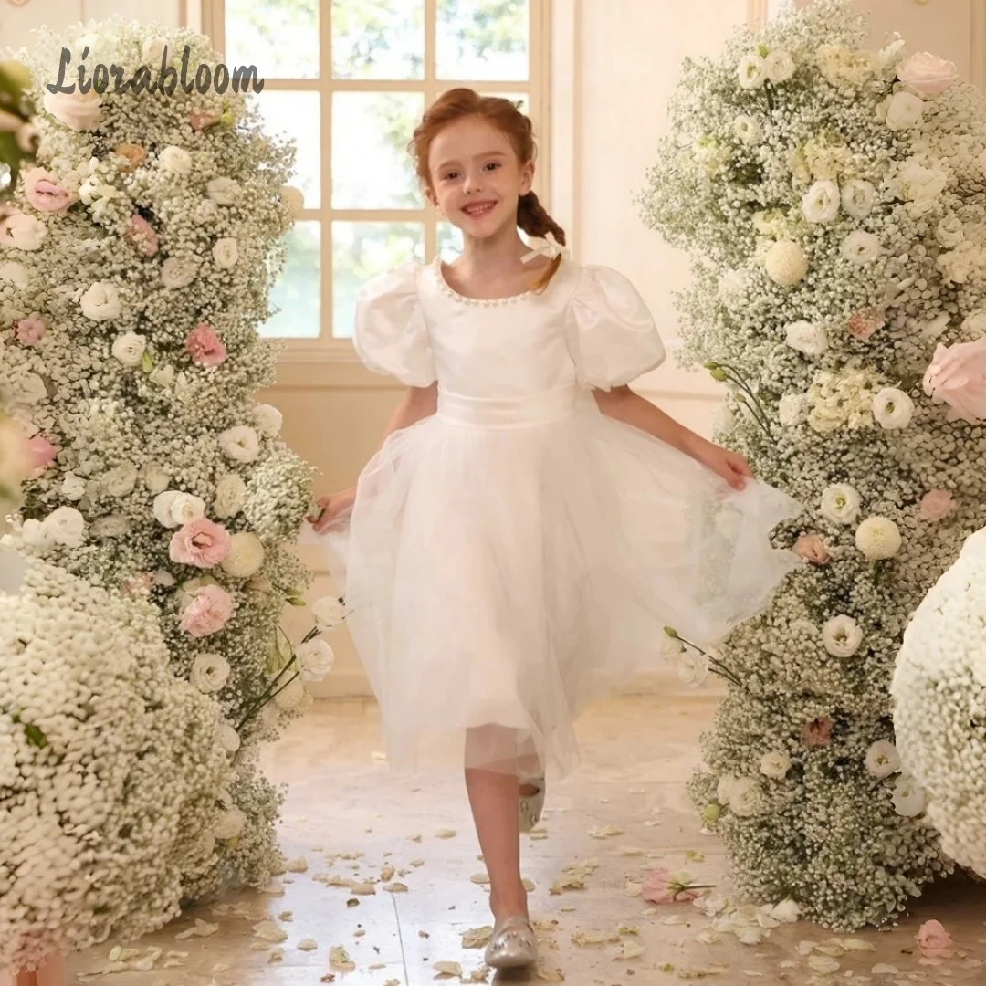 Customized Puff-Sleeve Flower Girl Dress Girls' Simple Mini Dress Wedding Party Attire свадебное платье
Customized Puff-Sleeve Flower Girl Dress Girls' Simple Mini Dress Wedding Party Attire свадебное платье